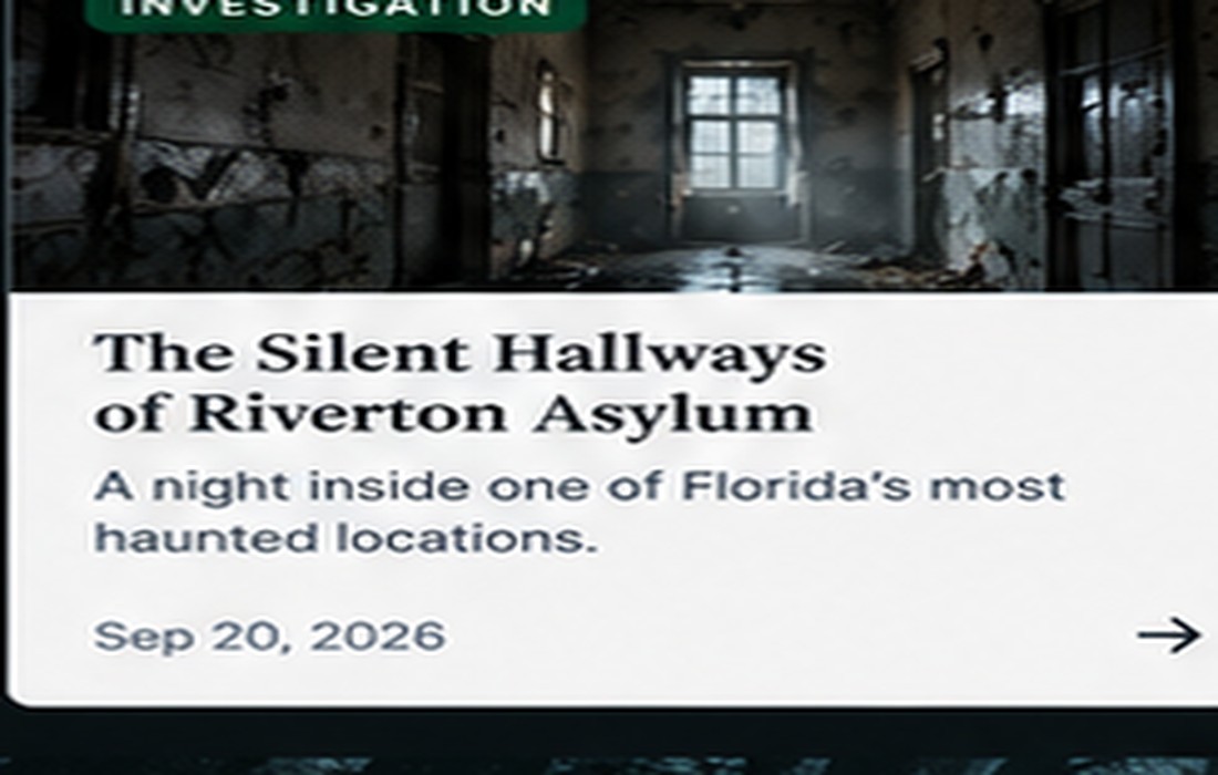 Abandoned haunted hallway